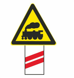 d,40公里/小时 答案:c 2,如图所示,这个标志设置在有人看守的铁路道口